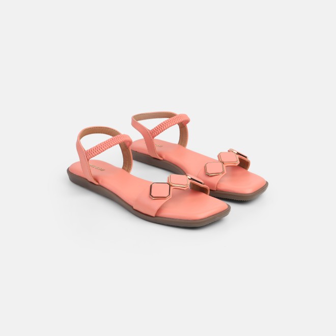 Mochi Women Peach Casual Sandals (SKU: 33-1341-80-36)