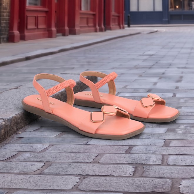 Mochi Women Peach Casual Sandals (SKU: 33-1341-80-36)