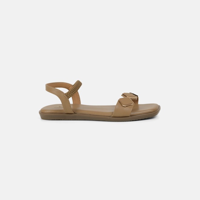 Mochi Women Beige Casual Sandals (SKU: 33-1341-20-36)