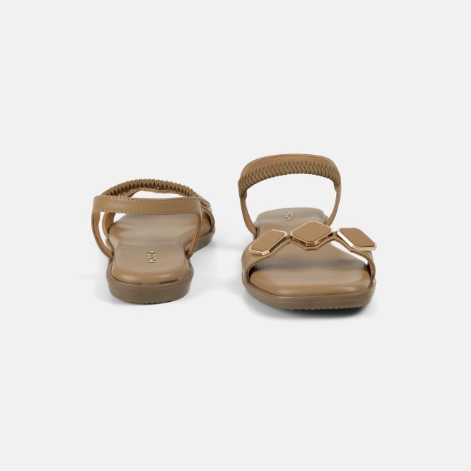 Mochi Women Beige Casual Sandals (SKU: 33-1341-20-36)