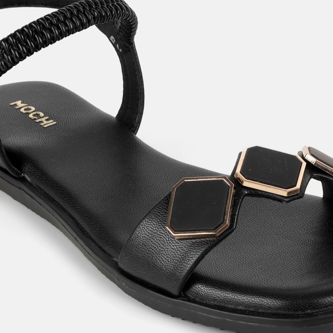 Mochi Women Black Casual Sandals (SKU: 33-1341-11-36)