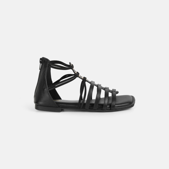 Mochi Women Black Casual Gladiators (SKU: 33-1344-11-36)