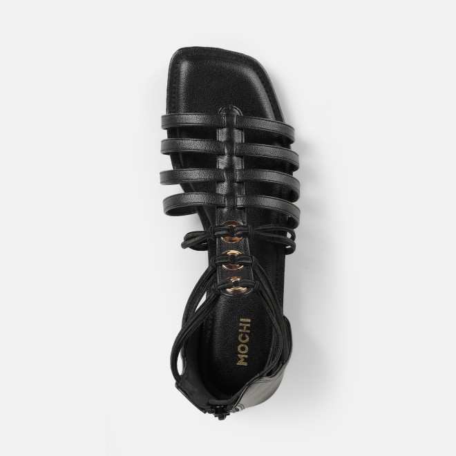 Mochi Women Black Casual Gladiators (SKU: 33-1344-11-36)