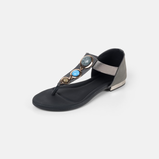 Mochi Women Grey Casual Sandals (SKU: 33-1348-14-36)