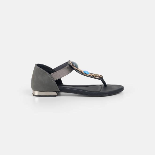 Mochi Women Grey Casual Sandals (SKU: 33-1348-14-36)