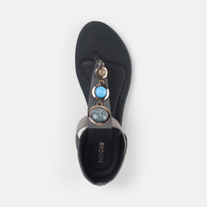 Mochi Women Grey Casual Sandals (SKU: 33-1348-14-36)