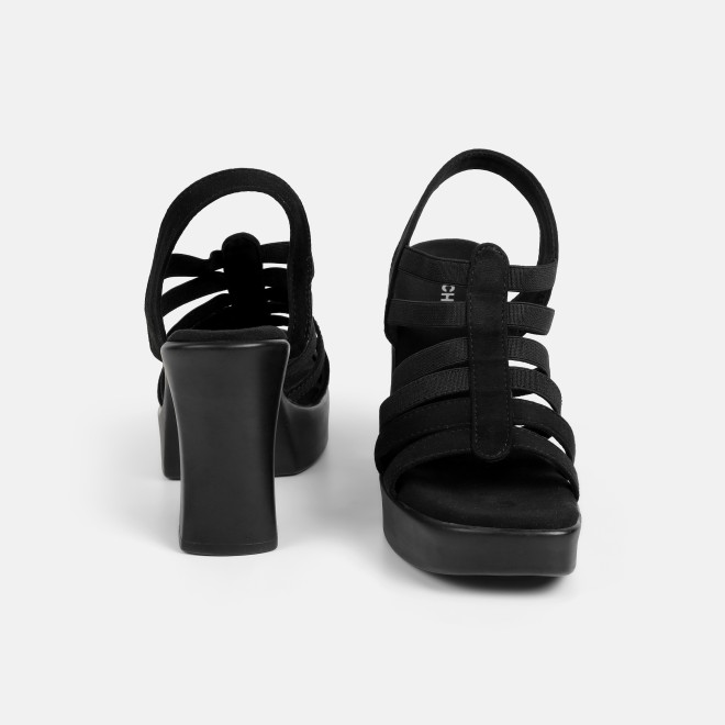 Mochi Women Black Casual Sandals (SKU: 33-1350-11-36)