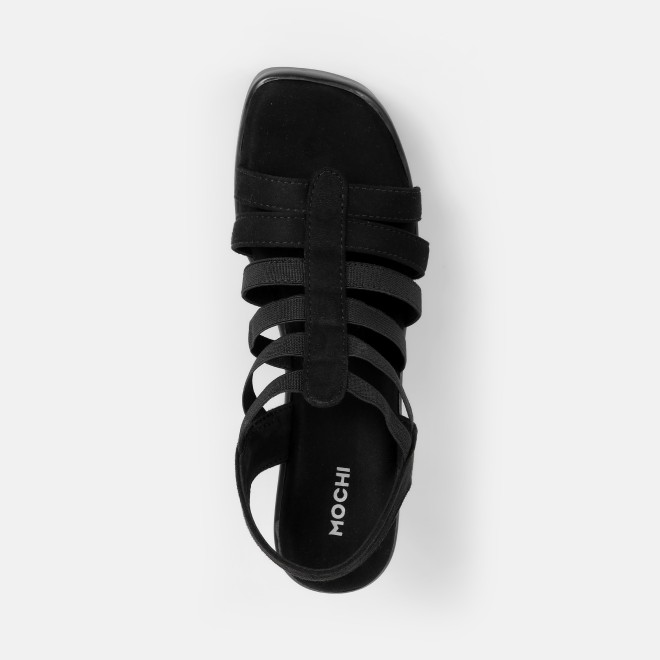 Mochi Women Black Casual Sandals (SKU: 33-1350-11-36)