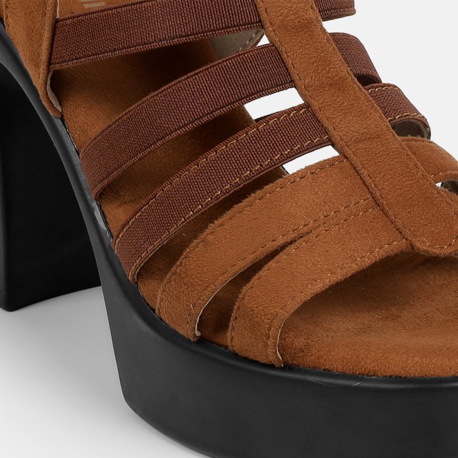Mochi Women Tan Casual Sandals (SKU: 33-1350-23-38)