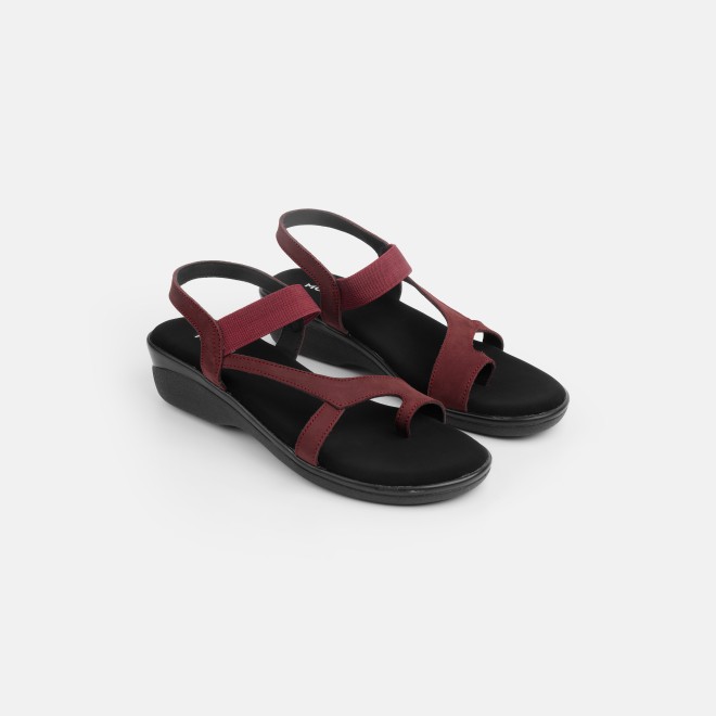 Mochi Women Maroon Casual Sandals (SKU: 33-1353-44-36)