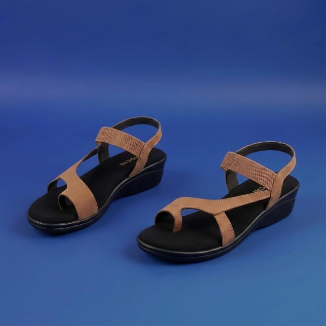 Mochi Women Beige Casual Sandals
