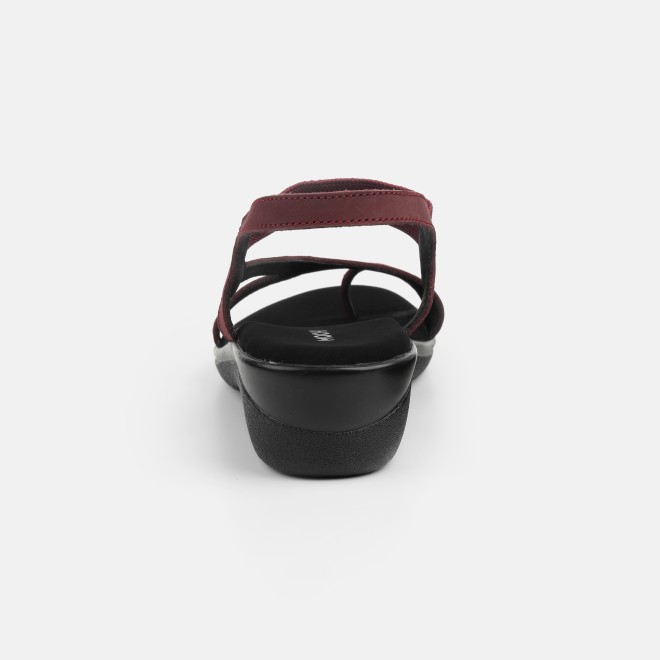 Mochi Women Maroon Casual Sandals (SKU: 33-1353-44-36)