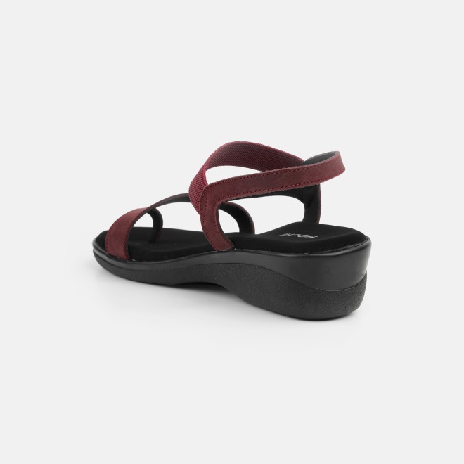 Mochi Women Maroon Casual Sandals (SKU: 33-1353-44-36)