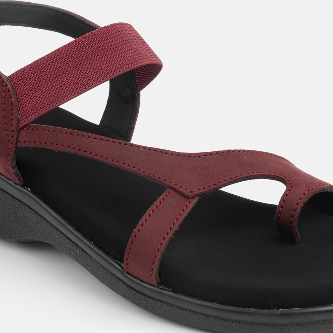 Mochi Women Maroon Casual Sandals (SKU: 33-1353-44-36)