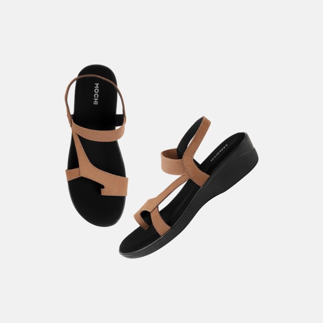 Mochi Women Beige Casual Sandals (SKU: 33-1353-20-36)
