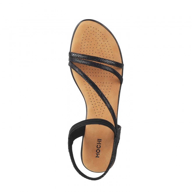 Mochi Women Black Casual Sandals (SKU: 33-1360-11-36)