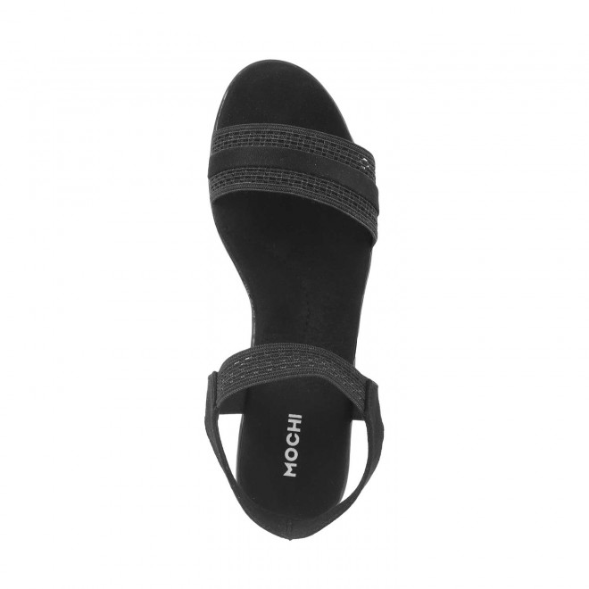 Mochi Women Black Casual Sandals (SKU: 33-1415-11-36)