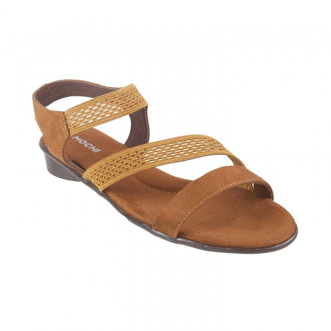 Mochi Women Tan Casual Sandals (SKU: 33-1416-23-36)
