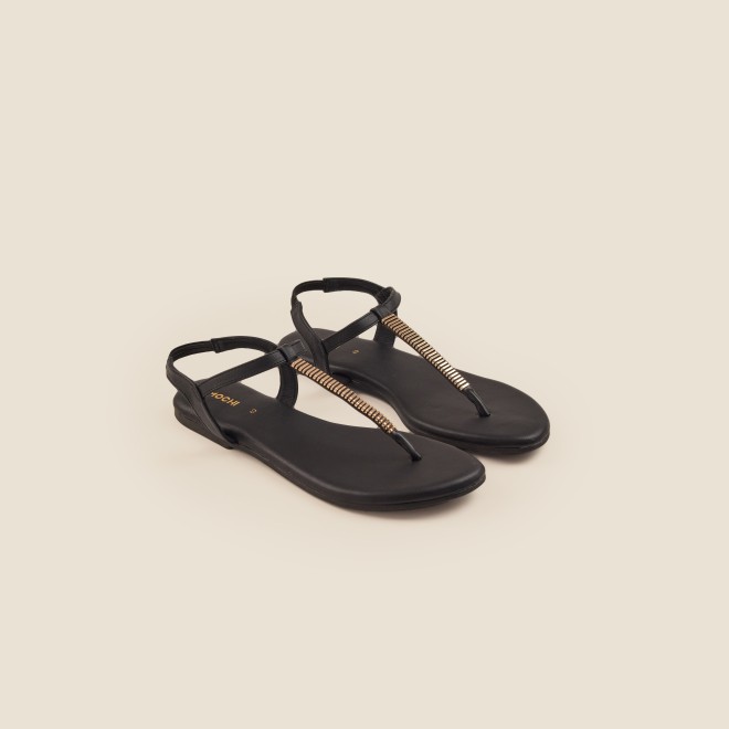 Mochi Women Black Casual Sandals (SKU: 33-1417-11-36)