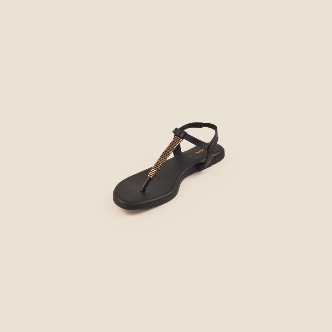 Mochi Women Black Casual Sandals (SKU: 33-1417-11-36)