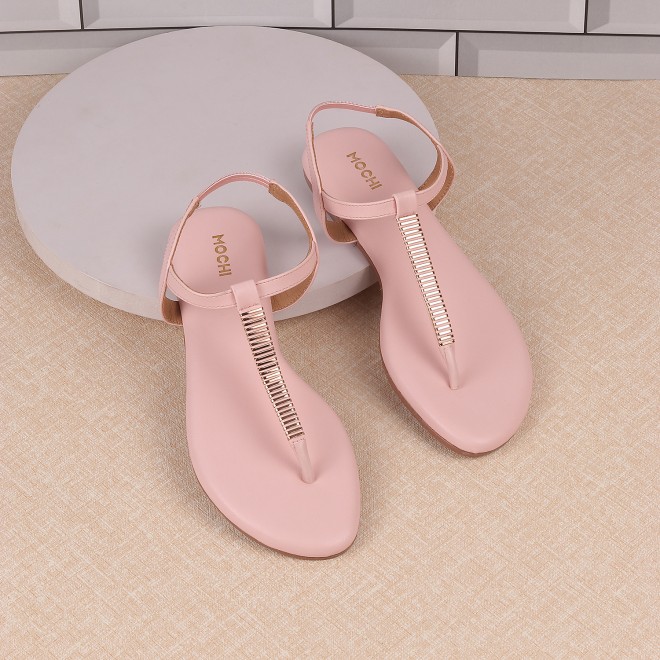 Mochi Women Pink Casual Sandals