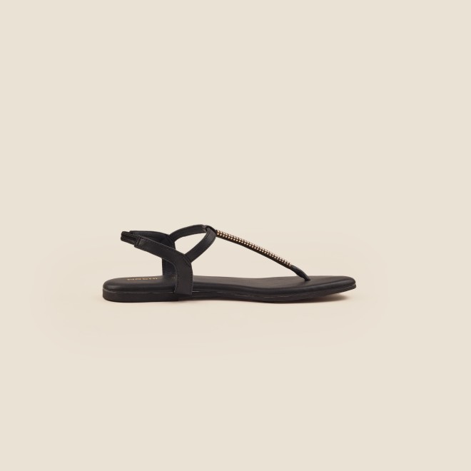 Mochi Women Black Casual Sandals (SKU: 33-1417-11-36)
