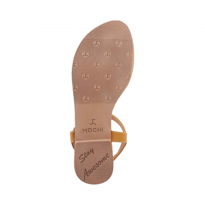 Mochi Women Yellow Casual Sandals (SKU: 33-1417-33-36)