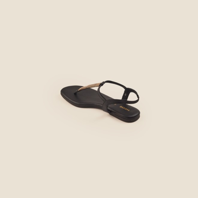 Mochi Women Black Casual Sandals (SKU: 33-1417-11-36)