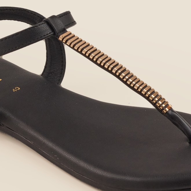 Mochi Women Black Casual Sandals (SKU: 33-1417-11-36)