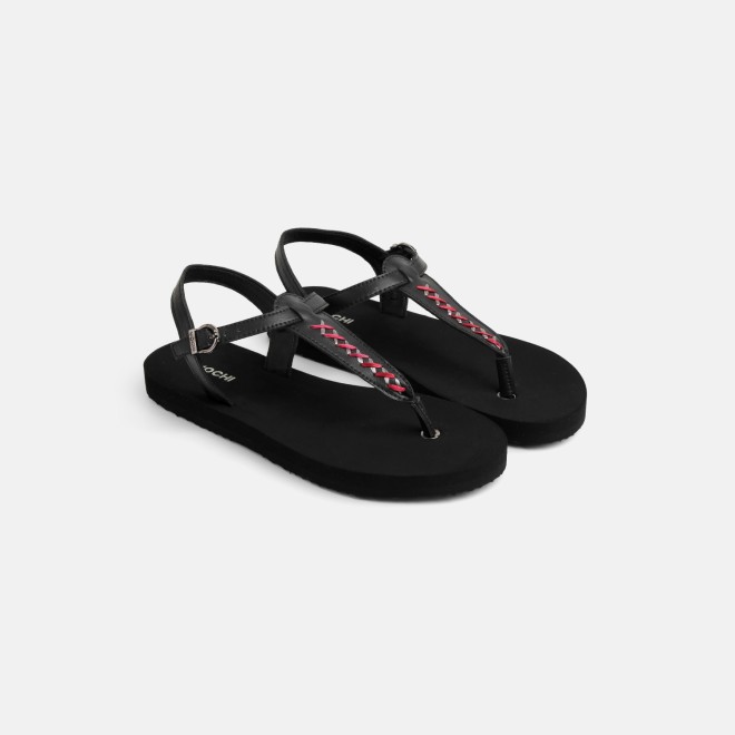 Mochi Women Black Casual Sandals (SKU: 33-1431-11-36)