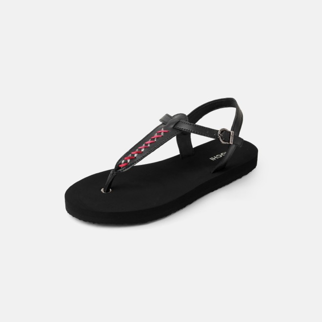 Mochi Women Black Casual Sandals (SKU: 33-1431-11-36)
