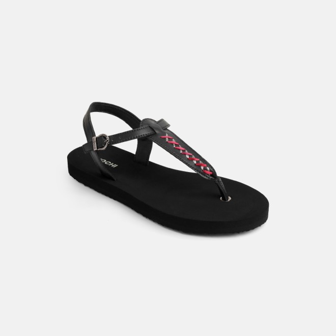 Mochi Women Black Casual Sandals (SKU: 33-1431-11-36)