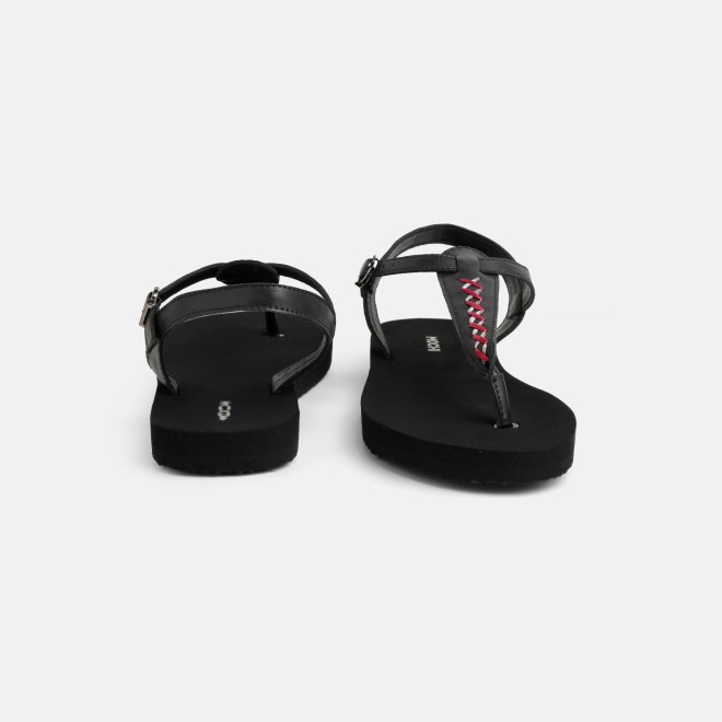 Mochi Women Black Casual Sandals (SKU: 33-1431-11-36)