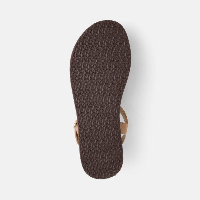 Mochi Women Tan Casual Sandals (SKU: 33-1431-23-37)