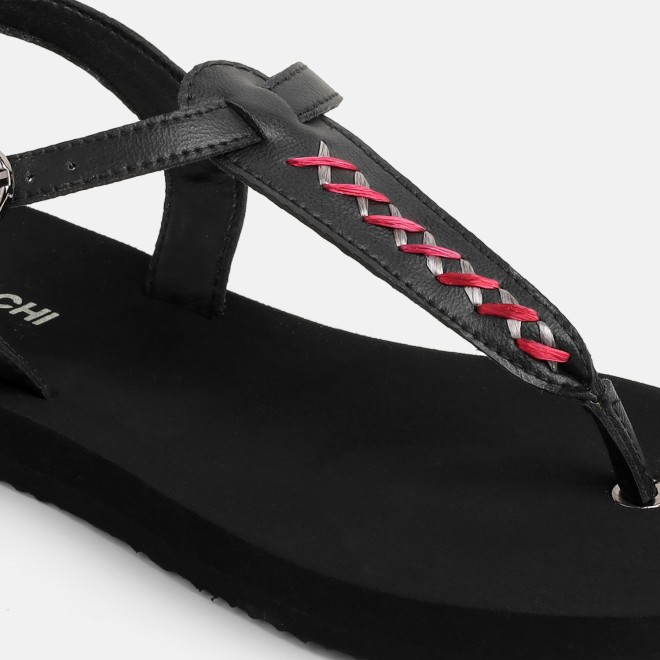 Mochi Women Black Casual Sandals (SKU: 33-1431-11-36)