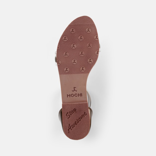 Mochi Women Bronze Casual Sandals (SKU: 33-1445-46-36)