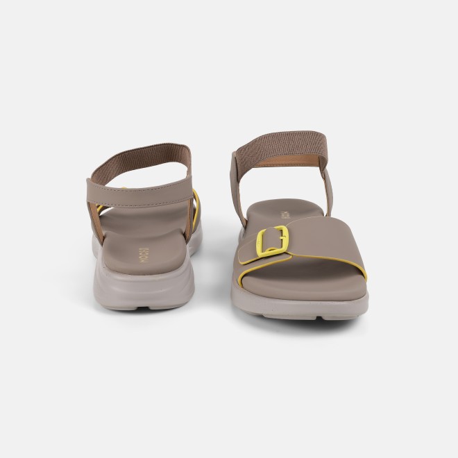 Mochi Women Beige Casual Sandals (SKU: 33-1458-20-36)