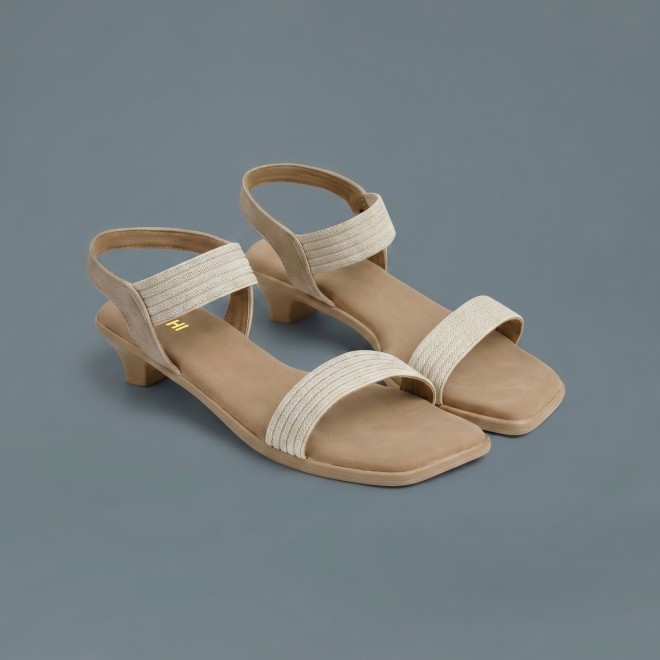 Mochi Women Gold Casual Sandals