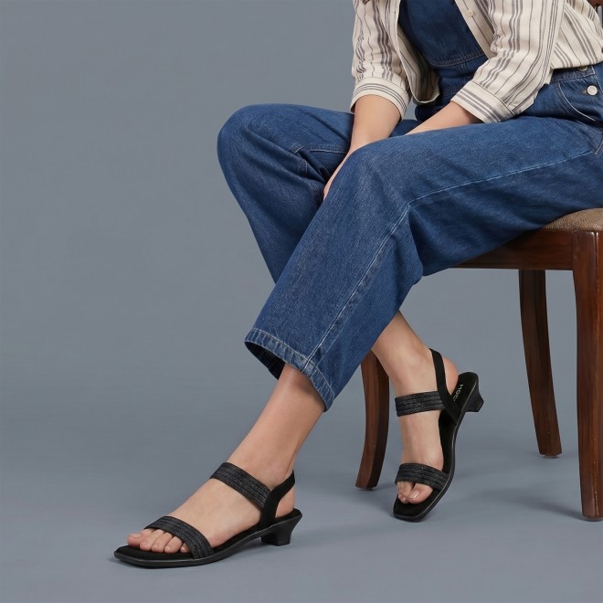 Mochi Women Black Casual Sandals (SKU: 33-1459-11-36)