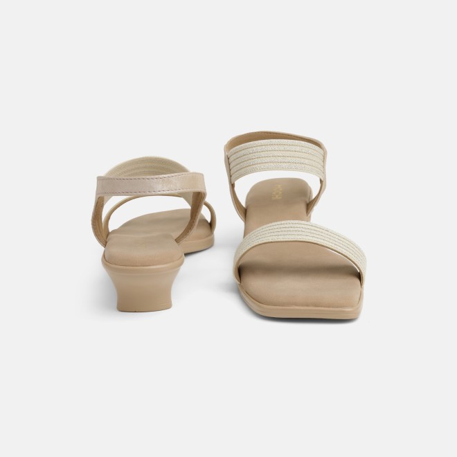 Mochi Women Gold Casual Sandals (SKU: 33-1459-15-36)