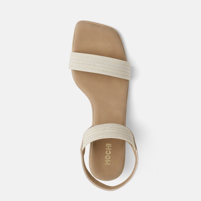 Mochi Women Gold Casual Sandals (SKU: 33-1459-15-36)