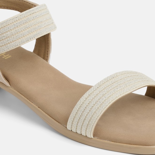 Mochi Women Gold Casual Sandals (SKU: 33-1459-15-36)