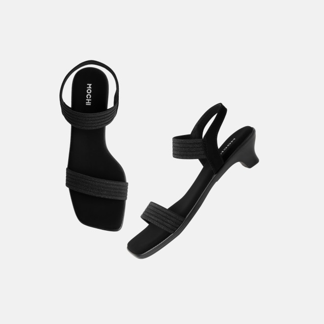 Mochi Women Black Casual Sandals (SKU: 33-1459-11-36)