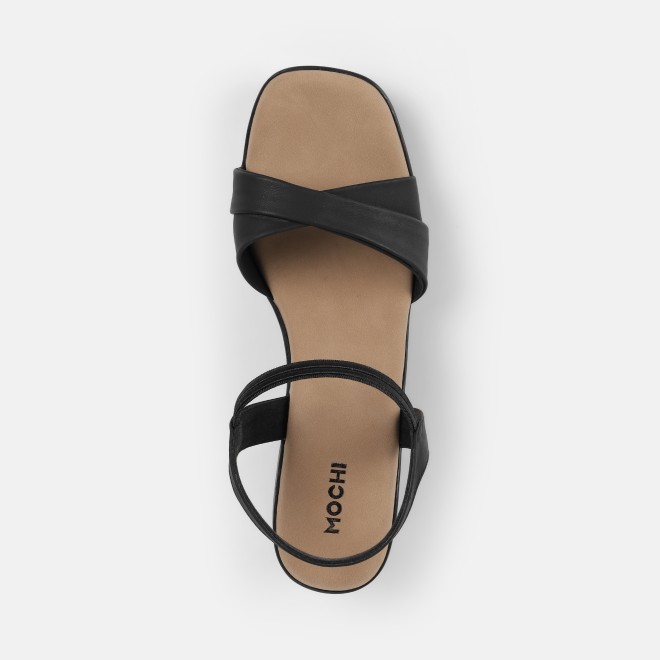 Mochi Women Black Casual Sandals (SKU: 33-1460-11-36)