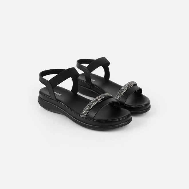 Mochi Women Black Casual Sandals (SKU: 33-1481-11-36)