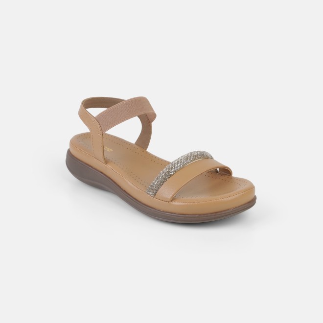 Mochi Women Beige Casual Sandals (SKU: 33-1481-20-36)