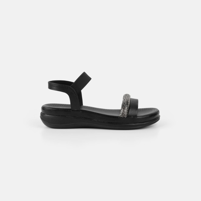 Mochi Women Black Casual Sandals (SKU: 33-1481-11-36)