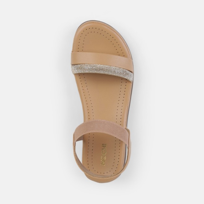 Mochi Women Beige Casual Sandals (SKU: 33-1481-20-36)