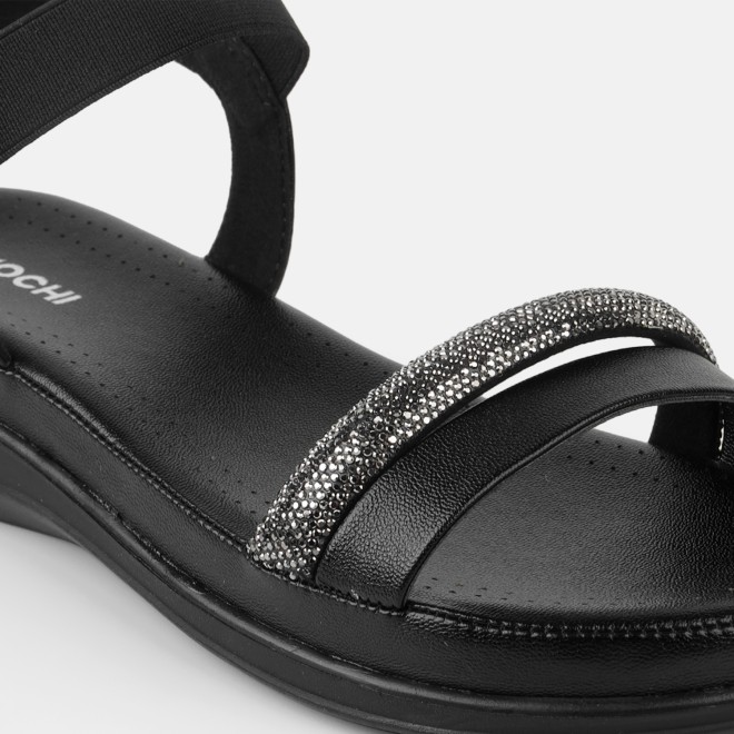 Mochi Women Black Casual Sandals (SKU: 33-1481-11-36)