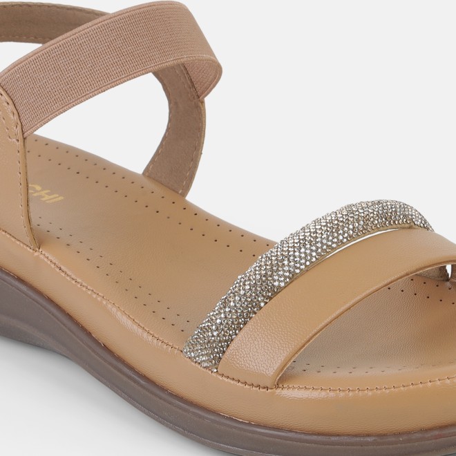 Mochi Women Beige Casual Sandals (SKU: 33-1481-20-36)
